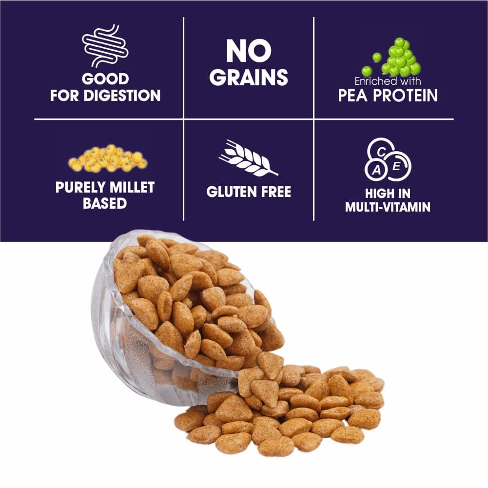 Diet-Fils Millet Protein Crispers Spicy Cheese | No Onion No Garlic | Millet Based | No Grain | Made with Ragi,Browntop Millet,Jowar,Foxtail and Pea Protein | Roasted | Gluten Free | 130 gm x 3 — image 4