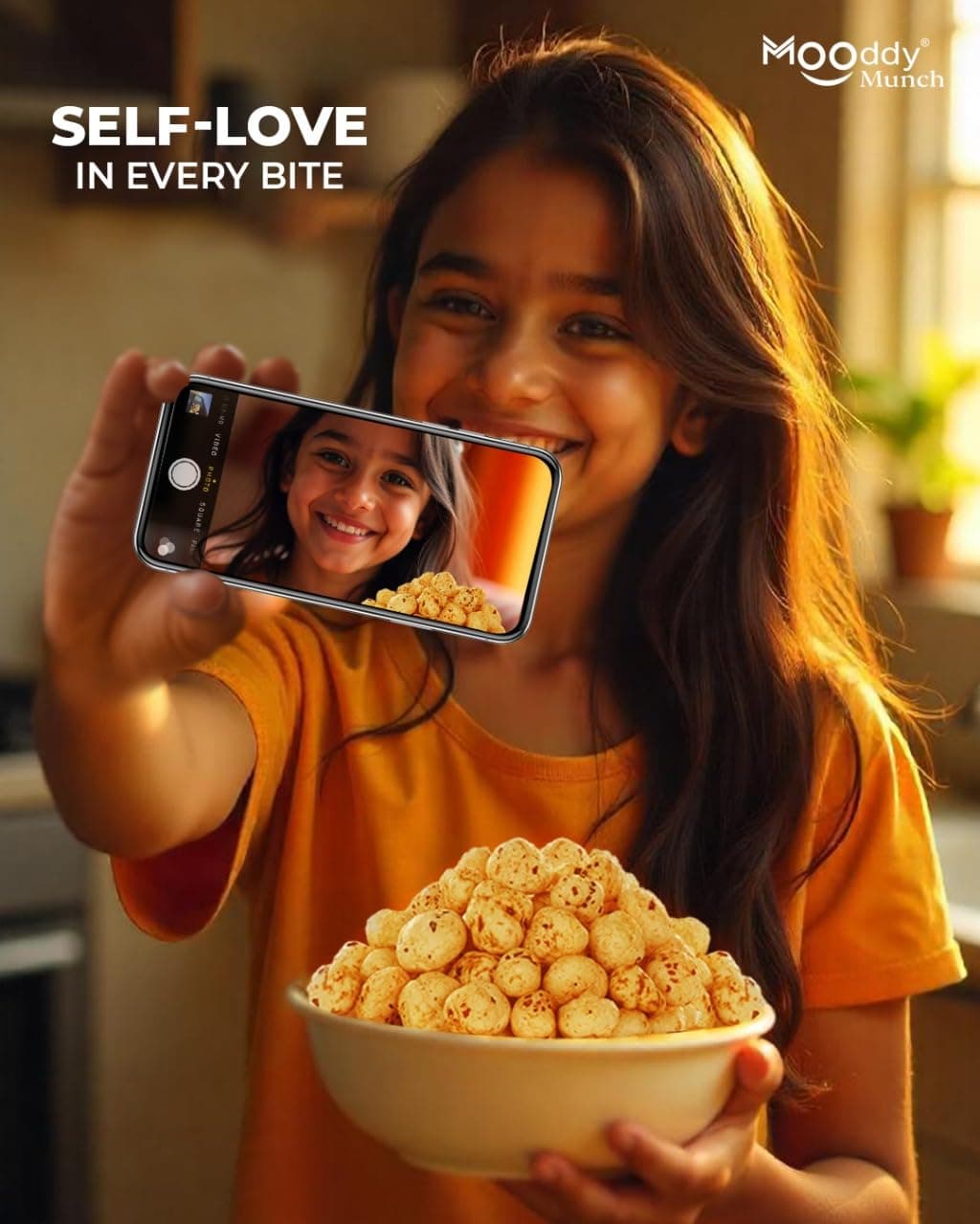 Mooddy Munch Chat Masala Jain Flavour & Roasted Makhana (70g) Indian Snacks, Jain Variety, No Onion No Garlic. — image 2