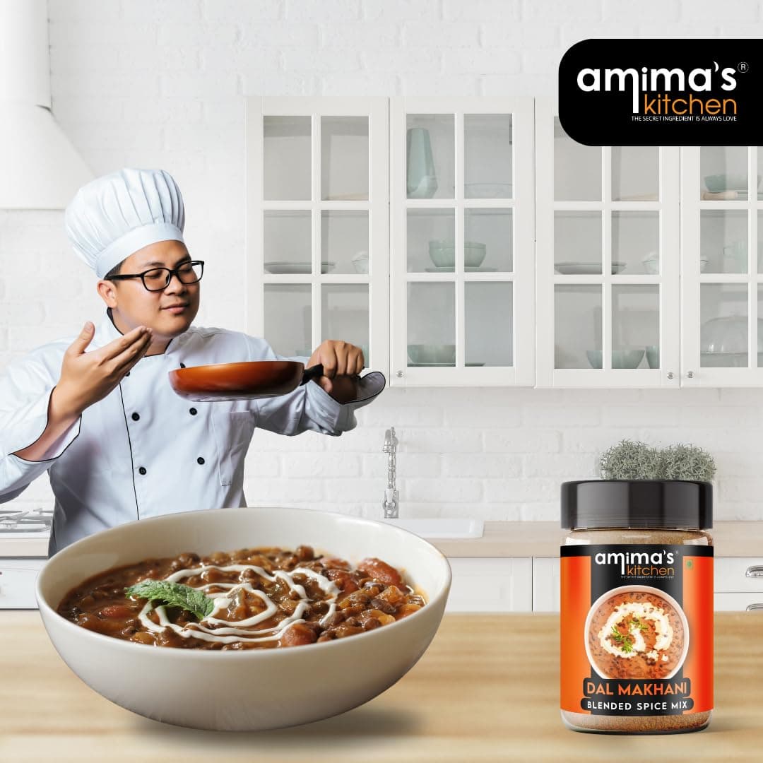 Amima's Kitchen Combo Of Punjabi Chhole + Dal Makhani Jain Spice Mix (No Onion No Garlic) – 100 Grams (Pack of 2) | Blended Spice Mix | For Healthy and Delicious Cooking | No Synthetic Flavour & Color | Ready Masala Powder — image 10
