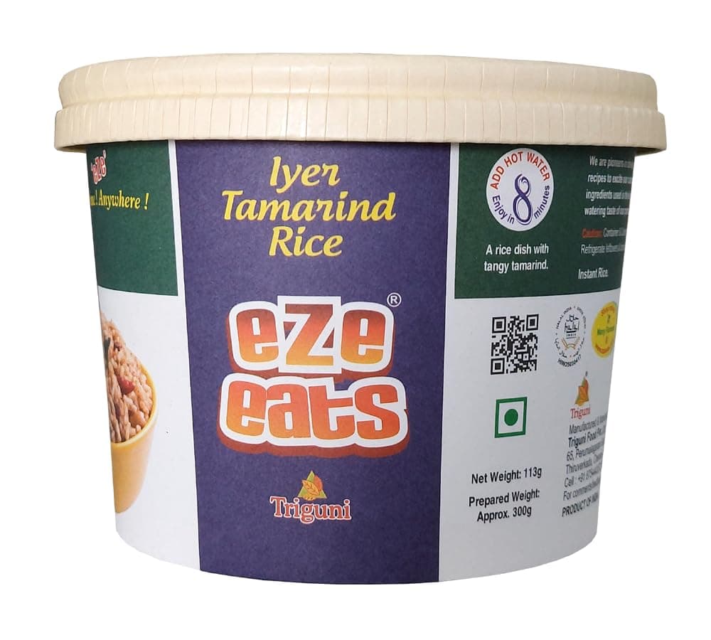 Triguni Eze Eats Iyer Tamarind Rice 300 grams Prepared (Pack of 2) — image 2