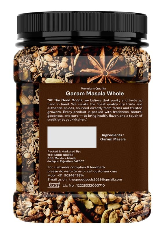 THE GOOD GOODS Garam Masala Whole | Premium Whole Spices Mix | Authentic Indian Garam Masala for Cooking | Sabut Khada Masala | Sabut Cinnamon | Rich Aroma & Flavour | Khada Masala (200gm) — image 3
