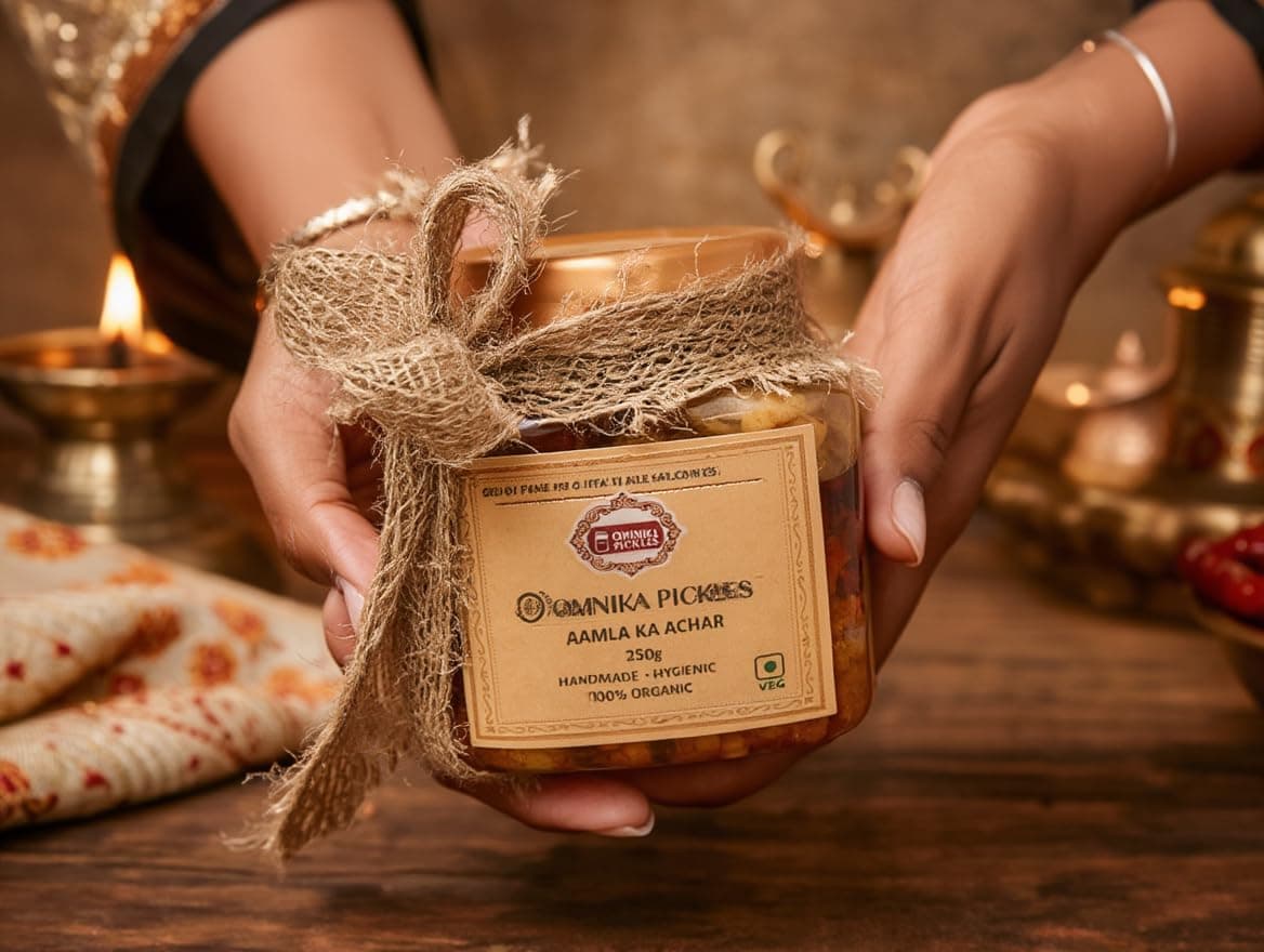 Amla Ka Achaar, Traditional Homemade Amla Pickle from Bihar, Authentic Taste, No Onion No Garlic (250 gm) — image 2