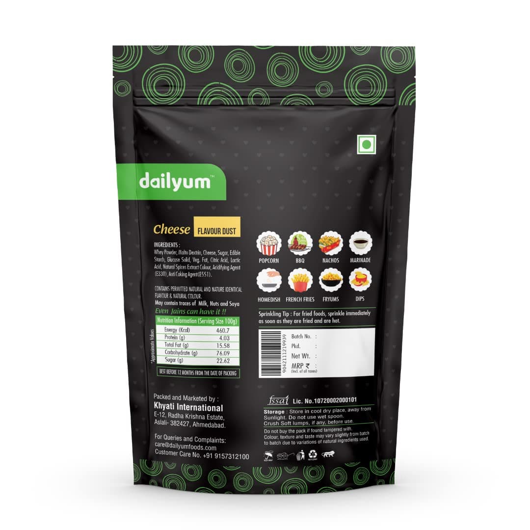 Dailyum Cheese Flavour Dust 70 Gram | No Onion No Garlic | Pack of 4 | 70 Gram Each — image 4