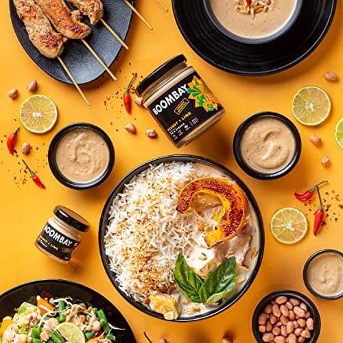 BOOMBAY Peanut Lime Dip & Spread 190g | Nothing Artificial, No Bad Oils, No Refined Sugars | Plant Based | No Onion or Garlic Use as a Salad Dressing, Curry Paste, Marinade for Grill, Spread on Bread — image 7