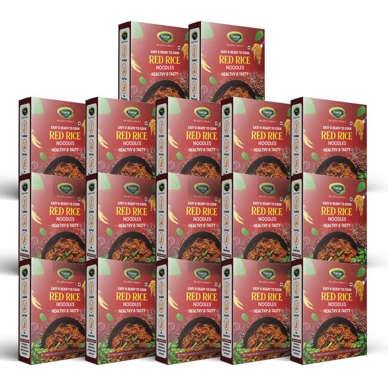 Thanjai Natural Red Rice Millet Noodles 180 Grams X 5 (900 Grams) of Homemade Natural Millet Noodles(No Preservatives, No Chemicals, No Artificial Extract) — image 8