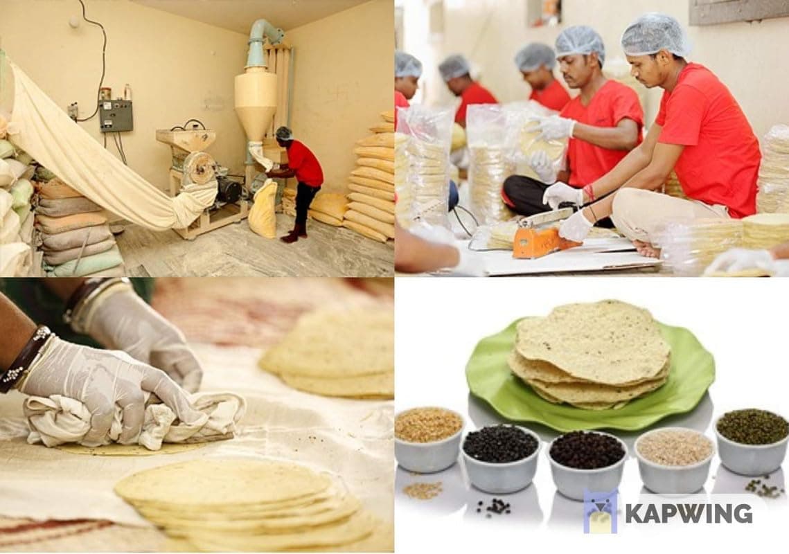 Marwar Special Moong Dal Papad 800gm Pack Of 2 (400gm Each) Rajasthani Flavor Medium Spicy Handmade Pappadam | Zipper Pack Appadam | Size: 7Inch, Contains 56-60 Papads | Perfect Snack or Meal Side — image 2