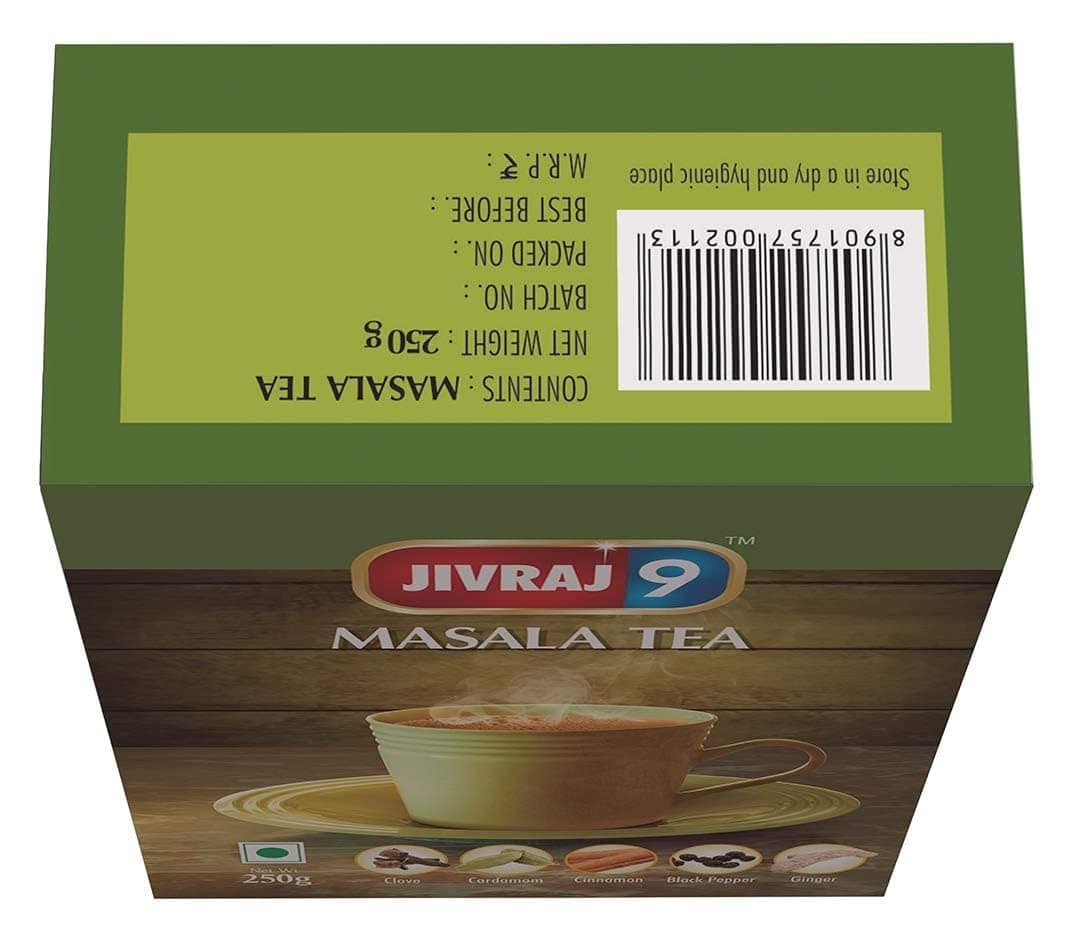 Jivraj 9 Masala Tea Powder with Cardamom, Cinnamon, Ginger, Clove and Black Pepper, 250 g, Pack of 1 — image 6