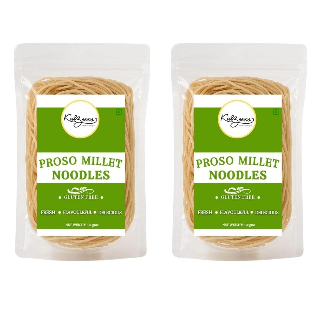 Millet Me by Kuizeens Gluten-Free Proso Noodles - 110g (Pack of 2) | Protein & Fiber-Rich | Easy-to-Make | Rich in Nutrients | No MSG | No Preservatives | Low Glycemic | Vegan & Wholesome | Easy to Digest Healthy Noodles | Jain | No Onion & Garlic | Ready in Minutes