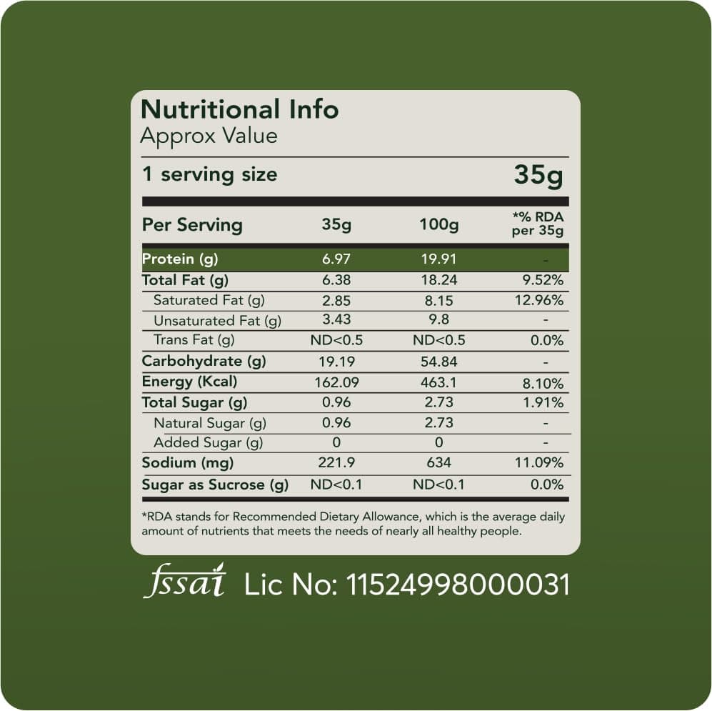 Svasthyaa High Protein Moong Jor | Roasted Moong Dal Namkeen Snack | Healthy Vegetarian Dal Snack | Gluten Free, Vegan & Jain | Breakfast, Travel & Kids | 220g — image 6