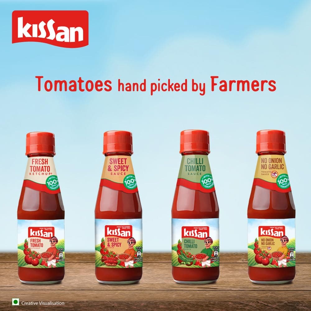 Kissan No-Onion No-Garlic Tomato Sauce, 850g / 900g / 950g (Weight May Vary) — image 6