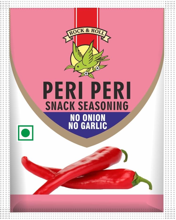 ROCK & ROLL No Onion No Garlic Peri Peri Snack Seasoning Powder(Pack Of 2),60 Grams — image 4