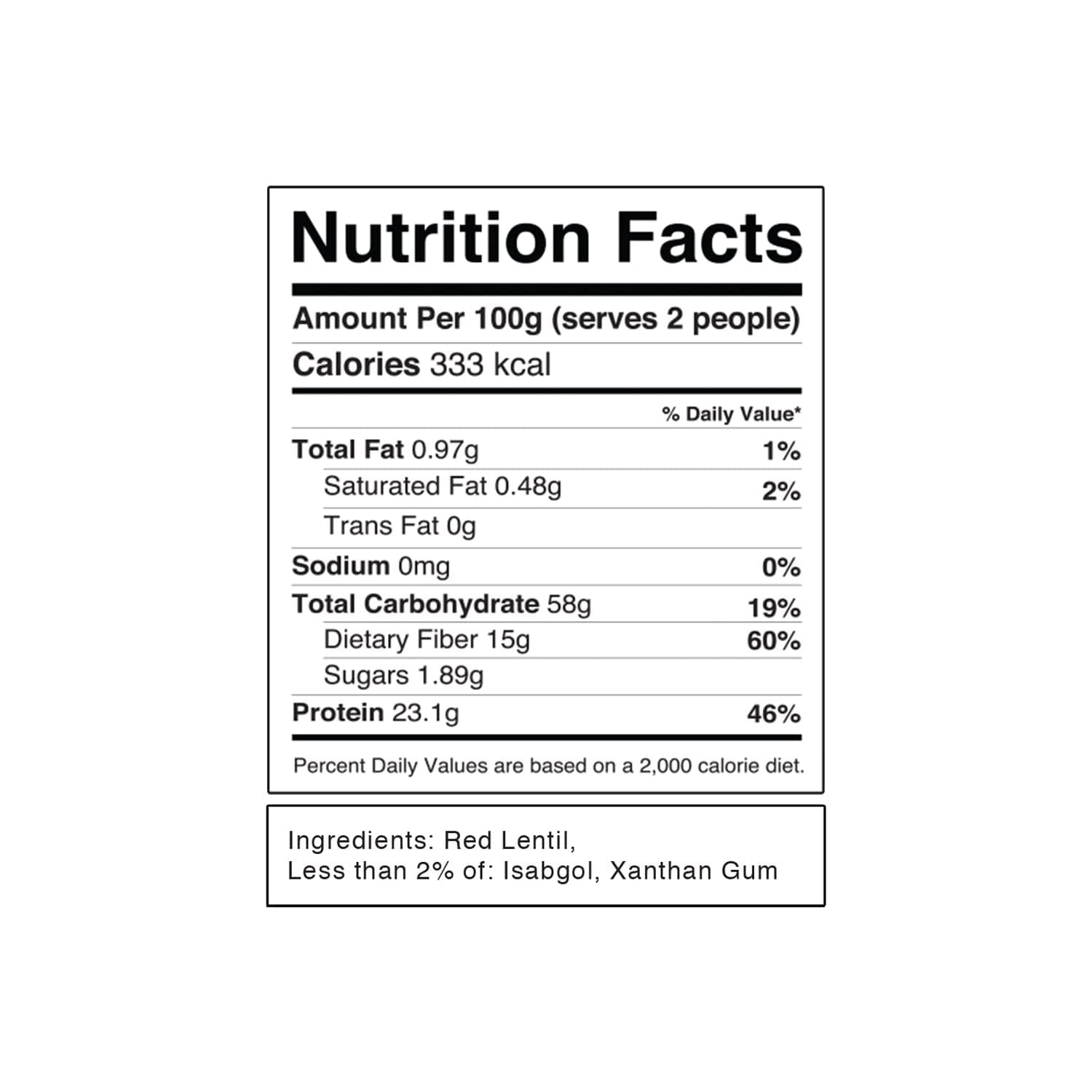 Pink Harvest Farms Red Lentil Spaghetti Noodles | No Rice - No Maida | Vegan | Gluten Free | High Protein | 200gm Pack — image 2