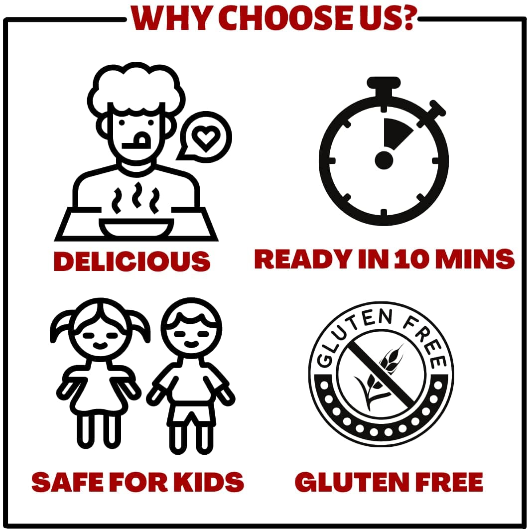 Naturally Yours Gluten-Free 5 Grain Noodles – No Maida, Not Fried, Vegan, No Preservatives, No Onion No Garlic, 100% Jain-Friendly | Includes Tastemaker | Made with Corn, Amaranth, Bengal Gram, Jowar & Rice | 100g Pack of 1 — image 5