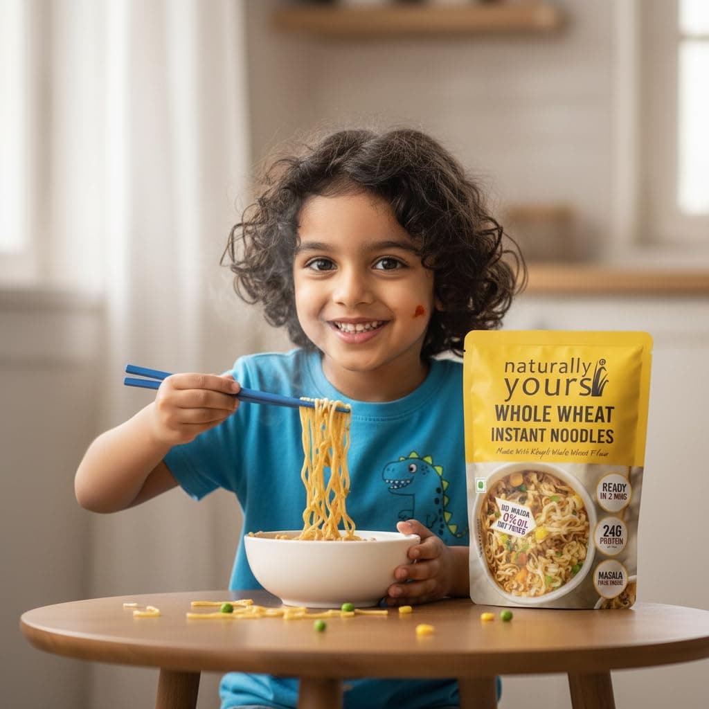 Naturally Yours Khapli Atta Whole Wheat Instant Noodles 175g | 24g Protein | High Protein & Fiber | 100% Maida-Free | Healthy Meal | Non-Fried | No Onion No Garlic Jain-Friendly | Pack of 1 — image 8