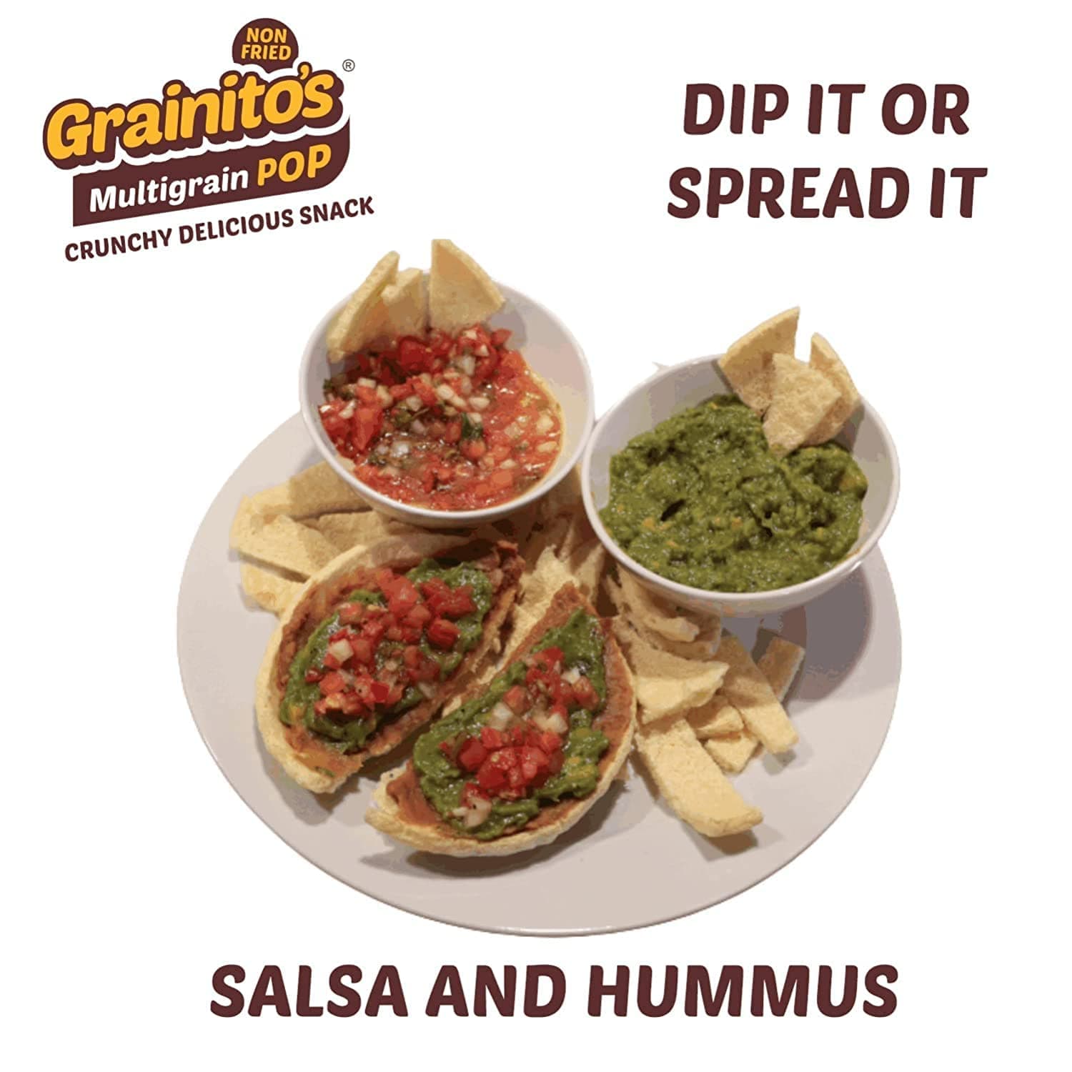 Grainitos Healthy Multigrain Papad, Not Baked Not Fried - its POPPED (Jain Combo) Salted 1, Chilli Methi 1, Jeera Ajwain 1, Chilli Flakes 1 — image 4