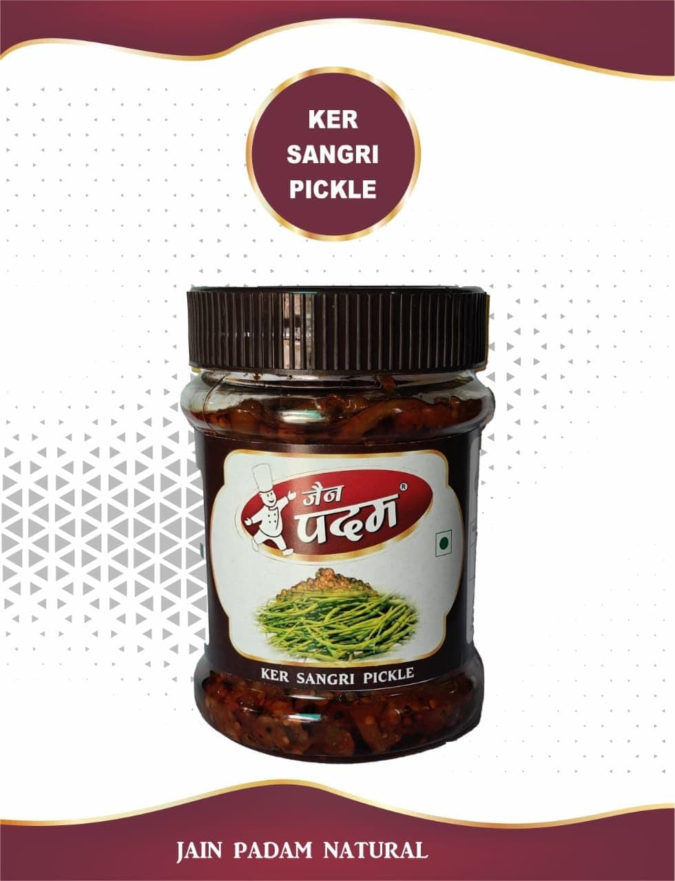 JAIN PADAM Ker Sangri Pickle - 250g | Homemade Handmade mix achar | Kair pickle | Marwari Rajasthani Delicious pickle — image 2