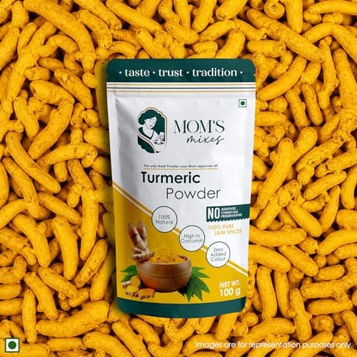 Mom’s Mixes Turmeric Powder (Haldi) | High Curcumin | Pure & Natural | No Preservatives | No Onion No Garlic (Jain Friendly) | Meghalaya Haldi | 100g — image 3
