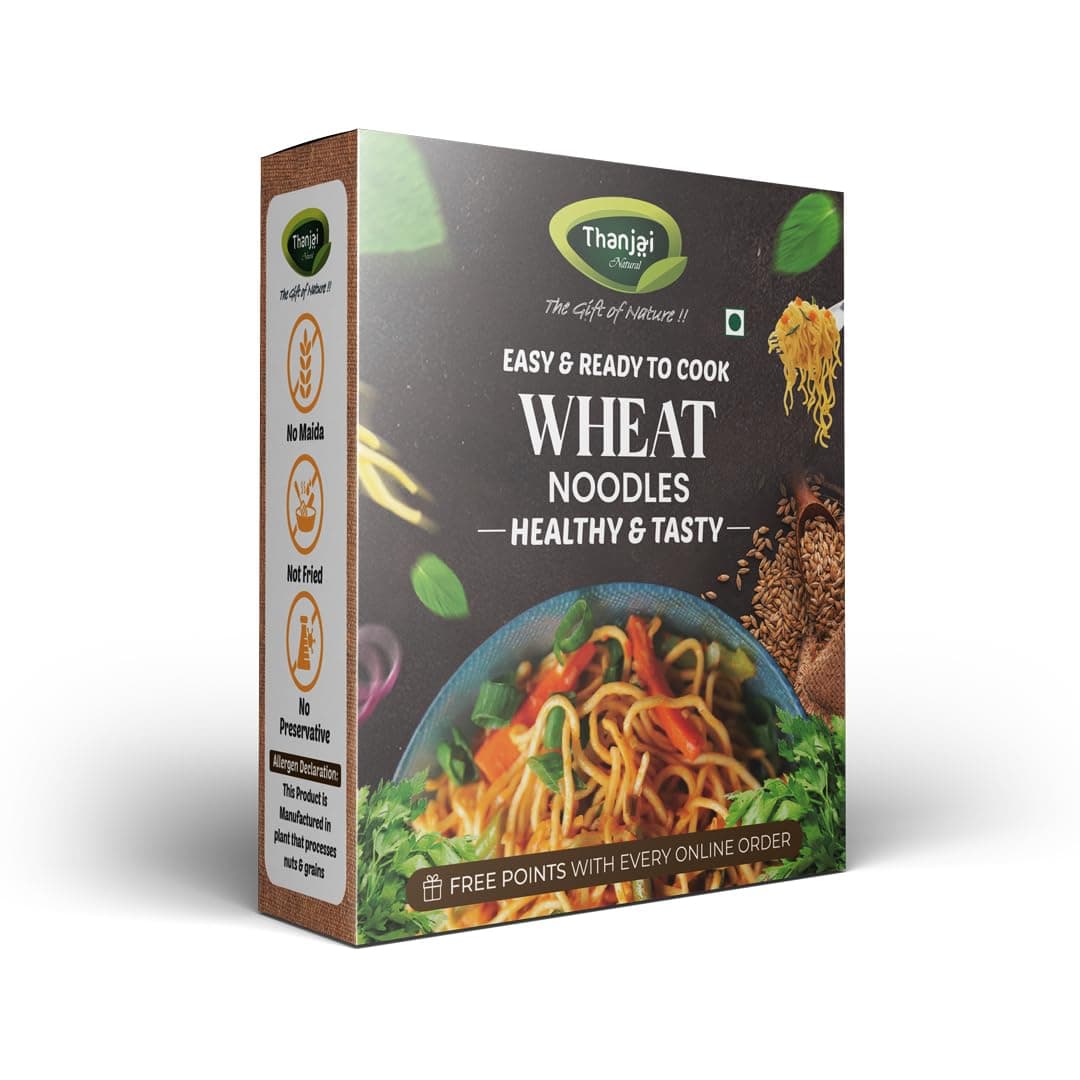 Thanjai Natural Noodles Millet180g X 8 Variities (No Maida Hakka Noodles, Not Fried, No MSG, Classic and Mild 1440g) Little | Multi Millet | Pearl | Ragi Millets & Moringa Leaf | Red Rice | Wheat | Tomoto — image 10