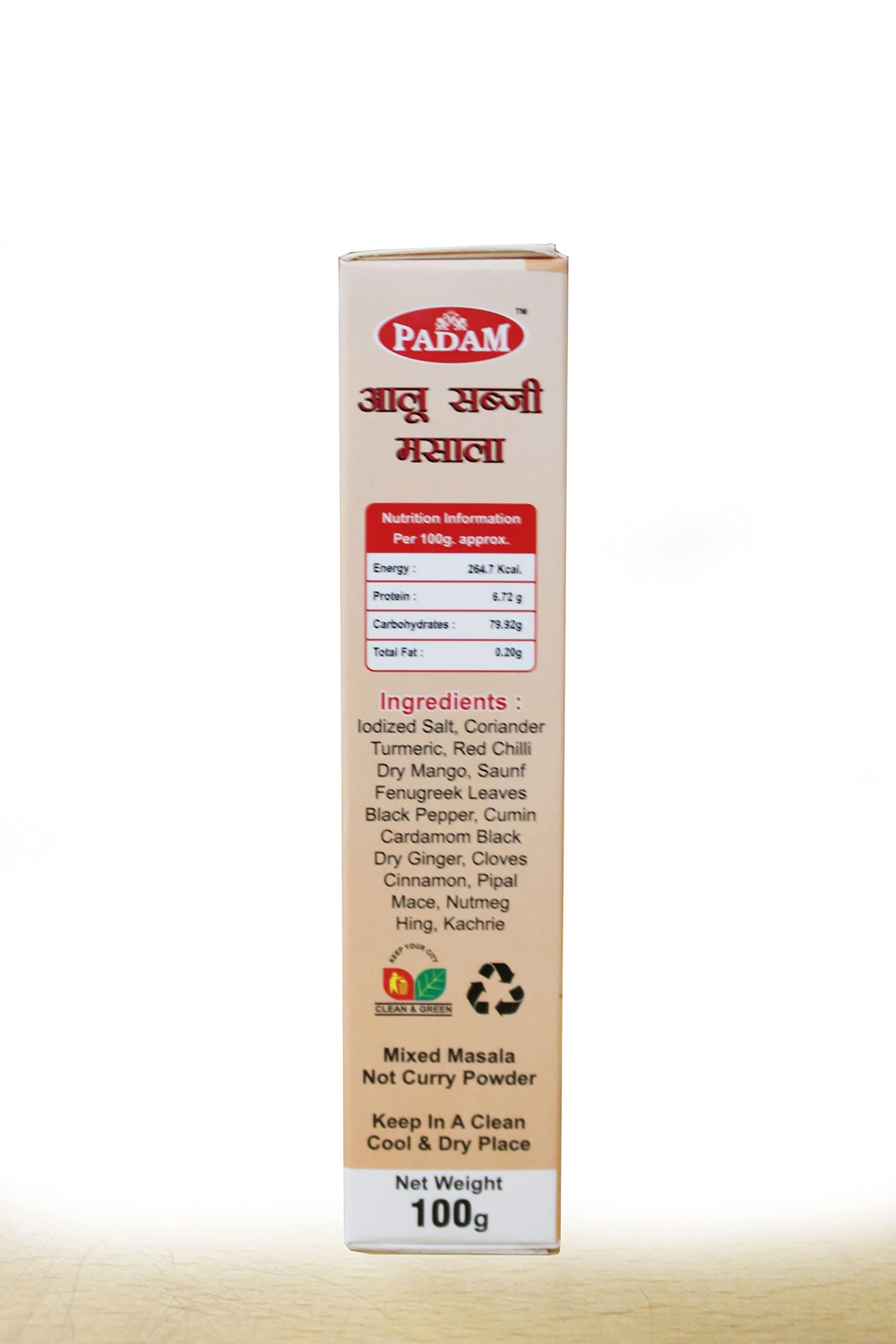 Padam Aloo Sabzi Masala, NO ONION NO GARLIC, (Pack of 100gx2) — image 3