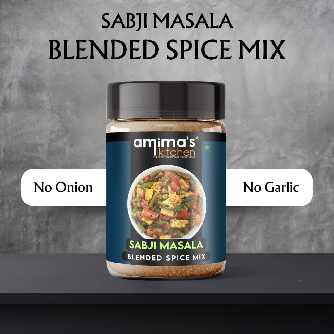 Amima's Kitchen Sabji Masala (No Onion No Garlic) – 100 Grams | Blended Spice Mix | For Healthy and Delicious Cooking | No Synthetic Flavour & Color | Ready Masala Powder — image 3