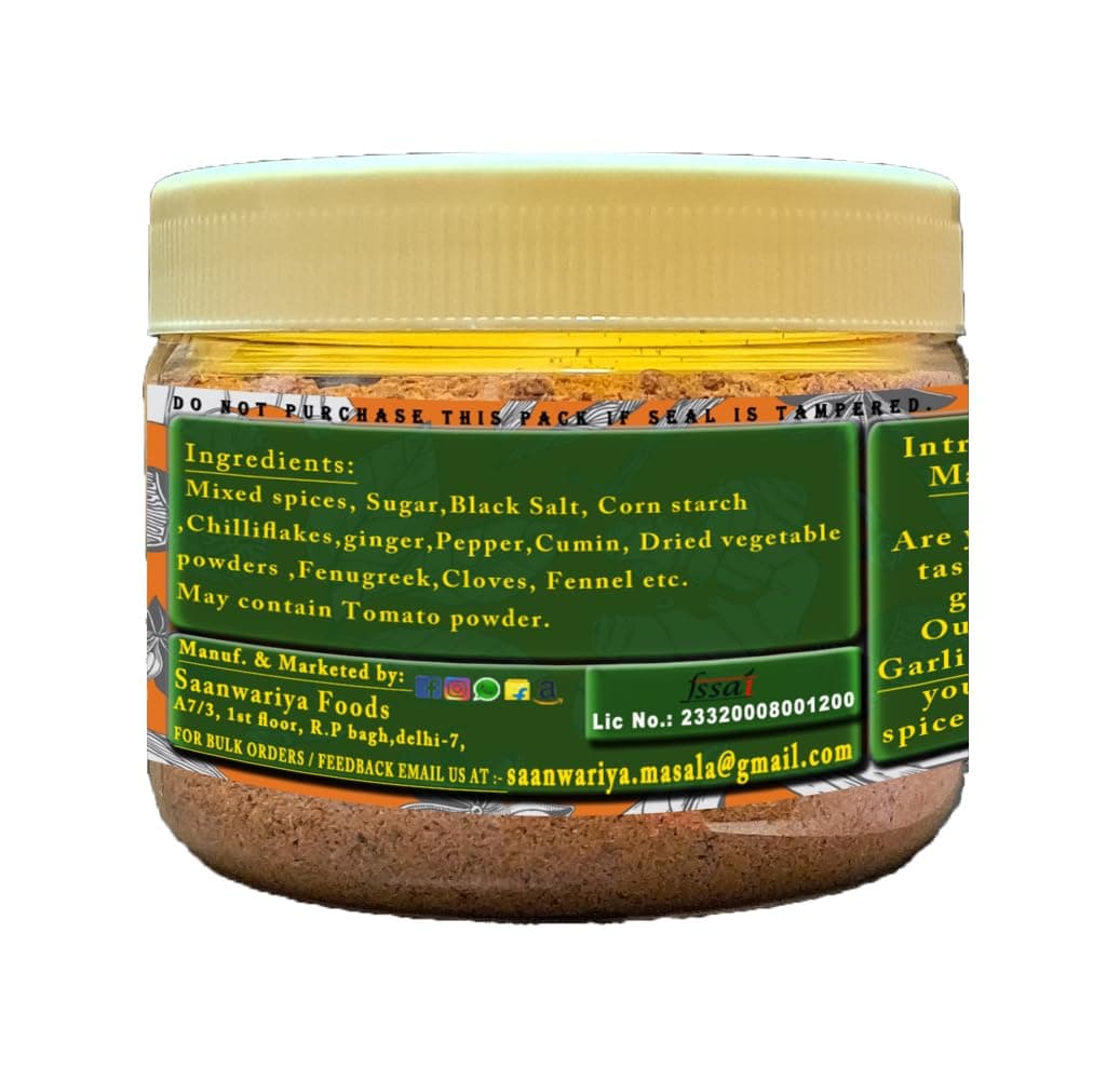 Pure Blends Jain Noodles Masala | Without Onion & Garlic Masala | Authentic Jain Seasoning Mix | Perfect for Instant Noodles, Pasta, Poha, Fried rice Aloo sabji & other Dry Snacks | 100g — image 6
