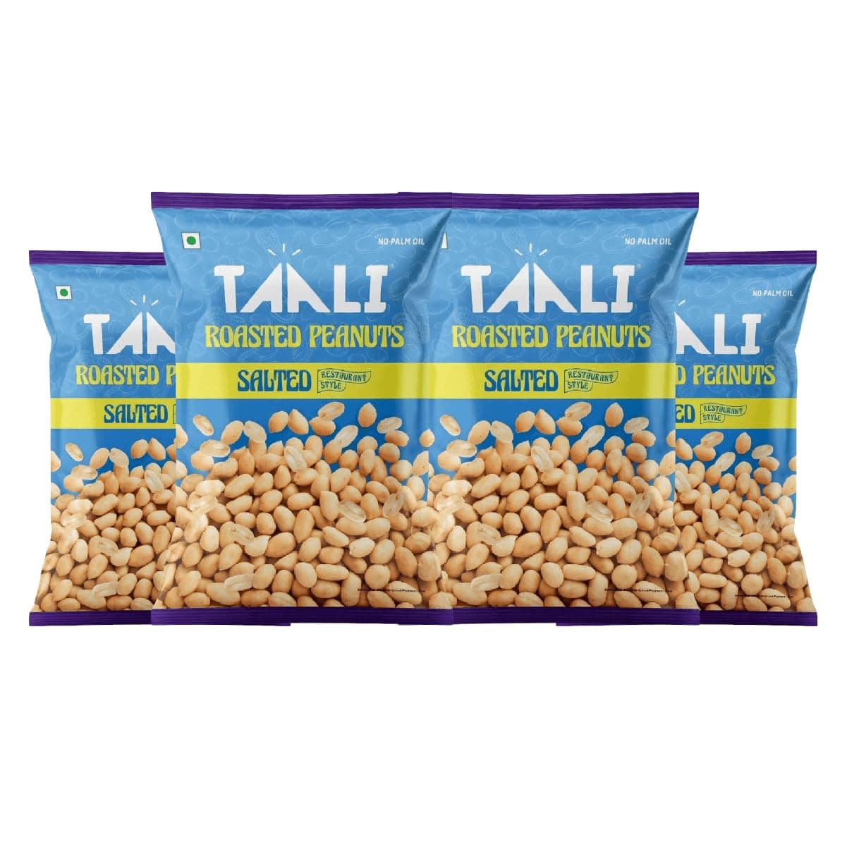 Taali Roasted Peanuts - Salted Peanuts |Crunchy Healthy Snacks | No Trans Fat, Gluten free, Roasted Not Fried (Pack of 4 x 150 gms)(weight may vary)