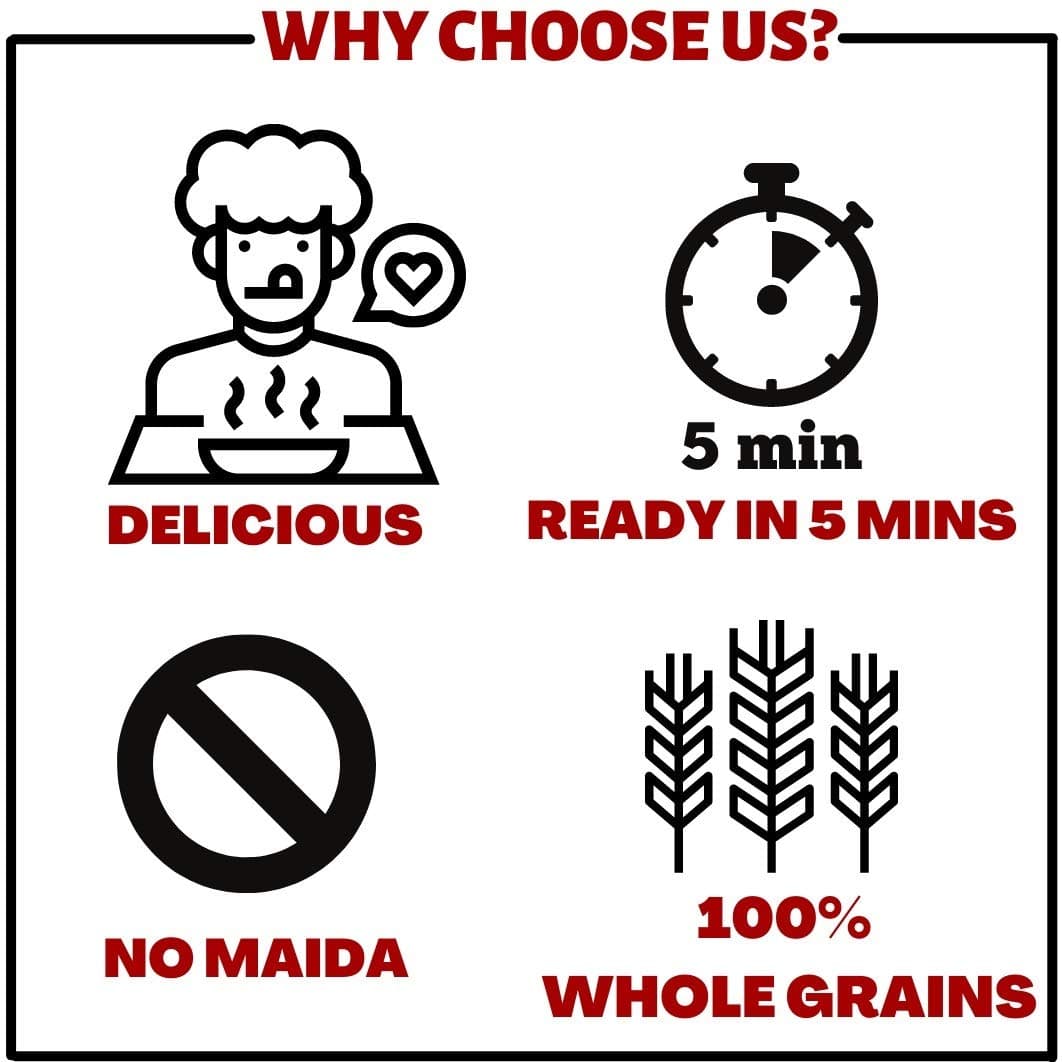 Naturally Yours Healthy Noodle Trial Pack | 5 Varieties – Multi Millet, Red Rice, Quinoa, Buckwheat & Soy | No Maida, No Onion No Garlic, Jain Friendly, Vegan | Tastemaker Inside | 900g Pack of 5 — image 6