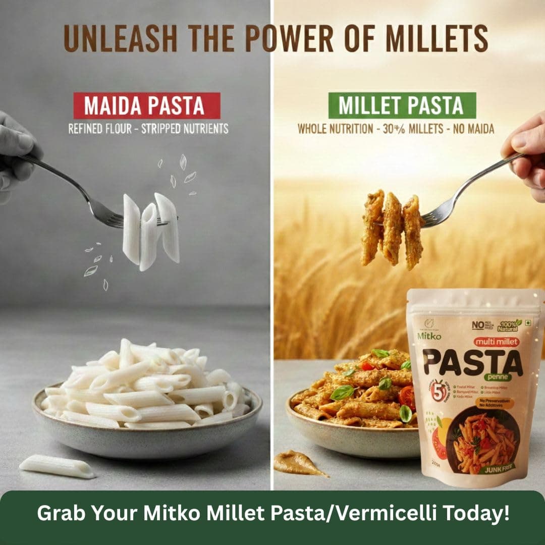 Mitko Vermicelli | Multi Millet Healthy Vermicelli | No Maida | High Fibre | High Protein | Ready in 10 Minutes (2 × 200 g) — image 4