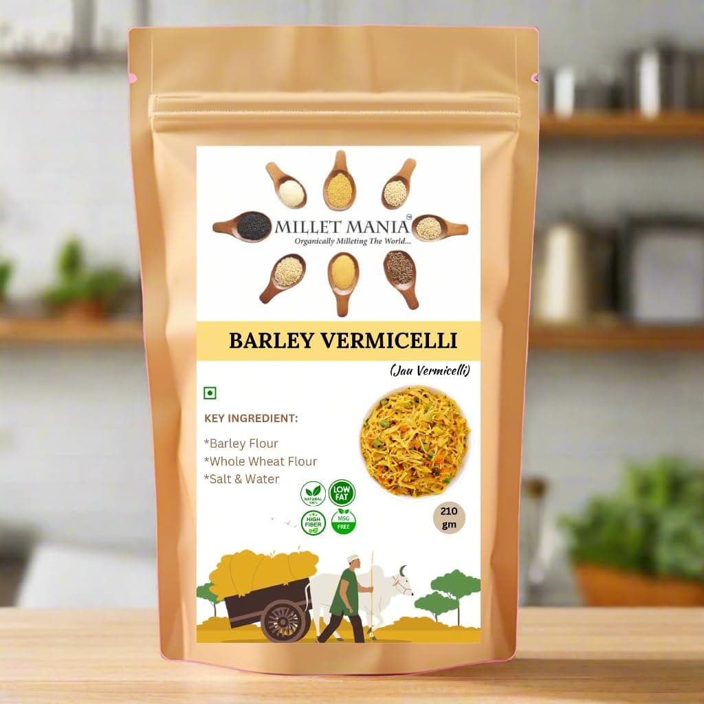 Barley Vermicelli | 210g Pack | High Fiber Diabetic-Friendly Semiya | Healthy Vermicelli for Upma, Kheer & Soups | Weight Management Food | No Maida | Quick Cook Meal | Preservative-Free | Ideal for Kids, Adults & Elderly (Pack of 1) — image 7
