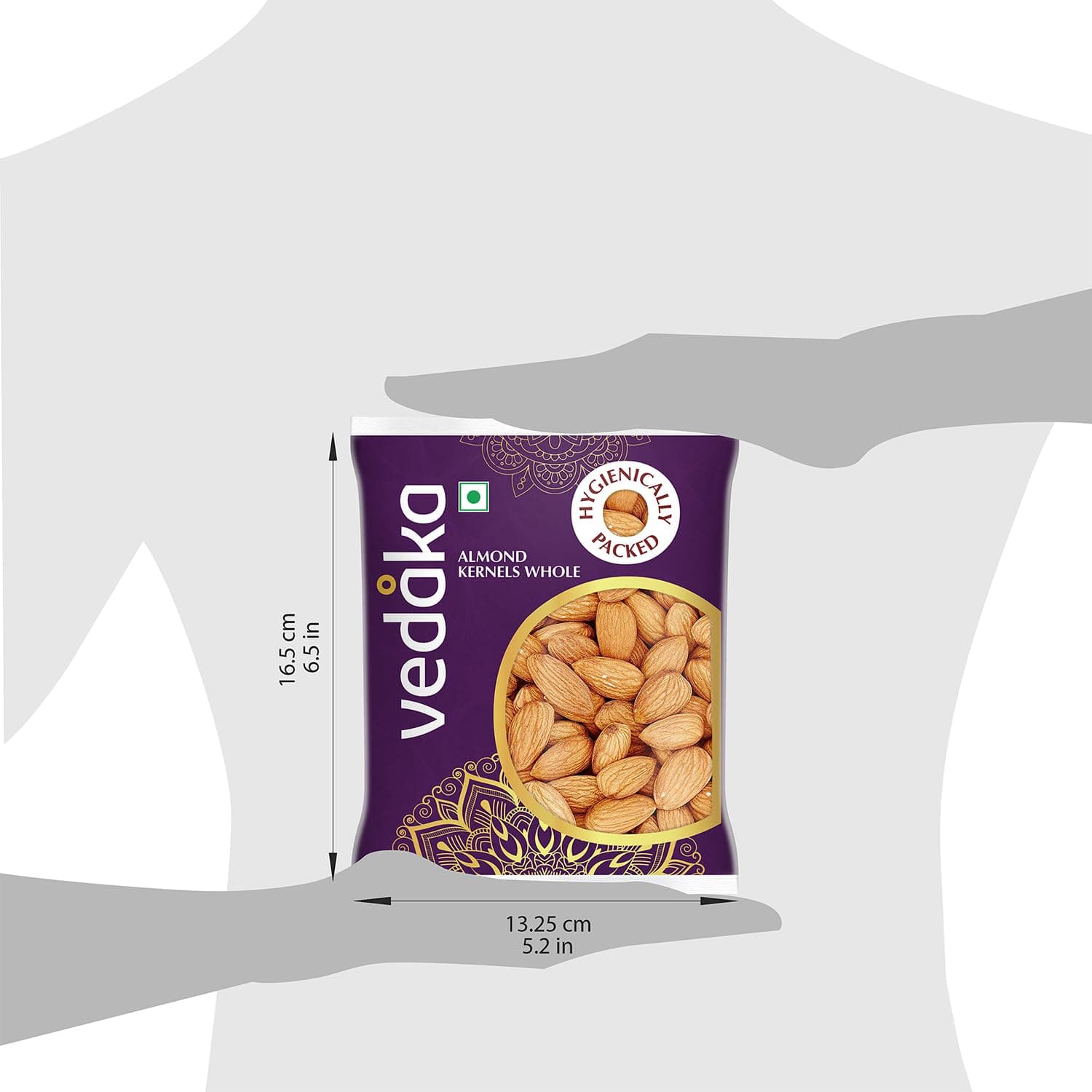 Amazon Brand - Vedaka California Almonds | 200 G | 100% Natural Badam | Dry Fruits Rich In Protein And Dietary Fiber | Nutty & Crunchy | No Additives, Preservatives Or Added Flavors | Healthy Snack — image 9