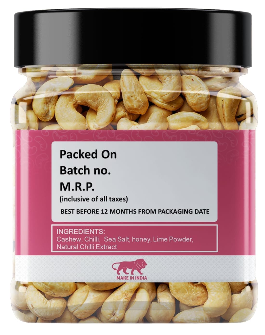 The Food's Life Peri Peri Jain Cashews | Premium Roasted Kaju | No Onion, No Garlic | Spicy & Crunchy Snack | Vegan, Gluten-Free, No Preservatives | Healthy Snack | Pack of 1 — image 5