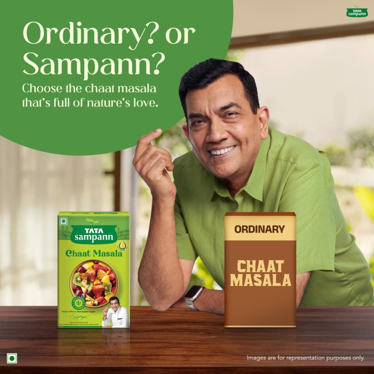 Tata Sampann Chaat Masala with Natural Oils, 100g, Chat Masala Powder, Crafted by Chef Sanjeev Kapoor, With Chef’s Exclusive Tip, Rich Aroma & Flavour — image 11