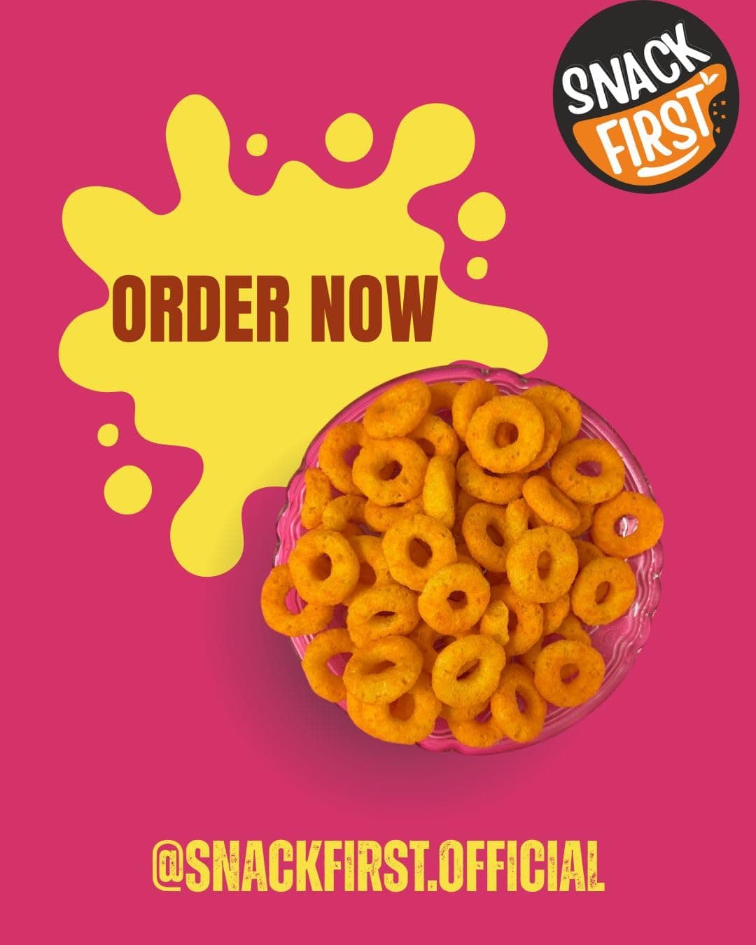 Snack First Popped Rings Cheese, Pack of 3, No Onion No Garlic, Jain, Puffed Snack, Corn Ring, Healthy Snack, Each 80g — image 5