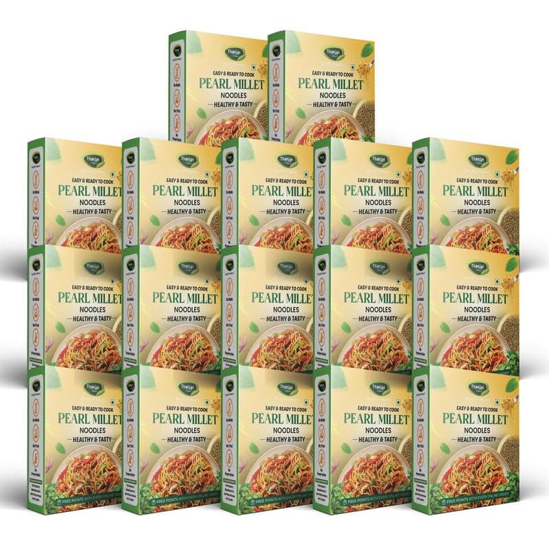 Thanjai Natural Pearl Millet Noodles 180 Grams X 2 (360 Grams) of Homemade Natural Noodles (No Preservatives, No Chemicals, No Artificial Extract) — image 8
