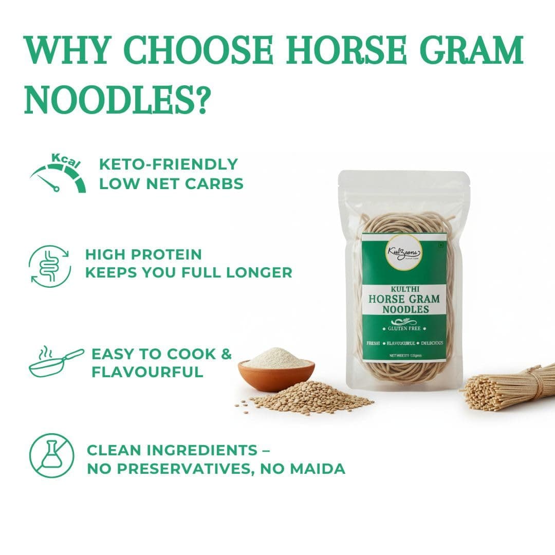Millet Me by Kuizeens Gluten-Free Horse Gram Noodle - 110G (Pack of 1) | Protein & Fiber-Rich | Easy-to-Make | Rich in Nutrients | No MSG | No Preservatives | Low Glycemic | Vegan & Wholesome | Easy to Digest Healthy Noodles | Jain | No Onion & Garlic | Ready in Minutes — image 4
