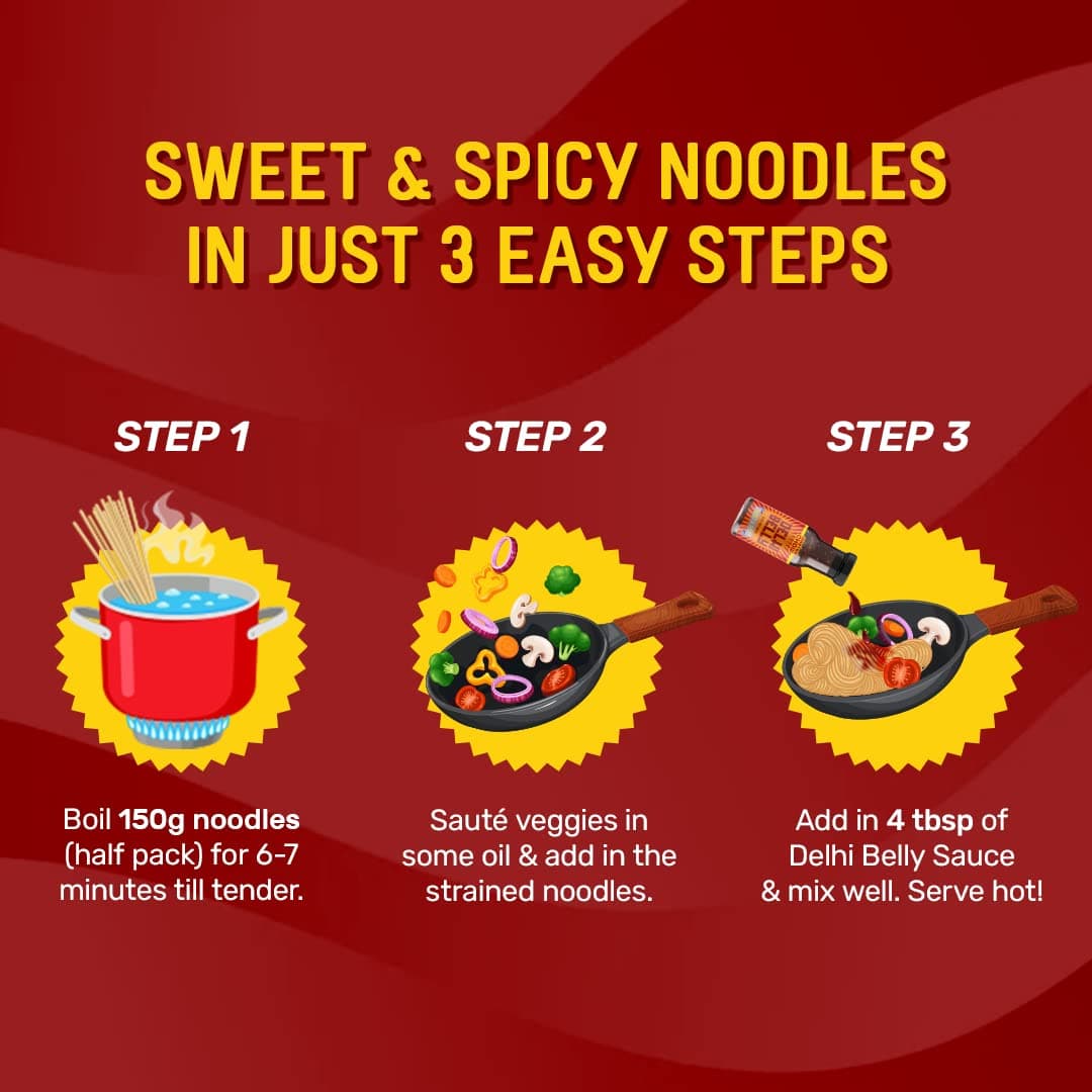 MasterChow Sweet & Spicy Stir Fry Cooking Sauce - 220 gm | Medium Spicy | Serves 4-5 Meals | Delhi Belly Sauce — image 5
