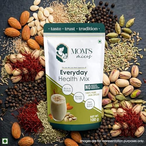 Mom’s Mixes Everyday Combo | Pure Jain Spices | No Onion,No Garlic | No Chemical,No preservatives | Everyday Magic Mix (All-in-One Seasoning) + Everyday Health Mix (Protein-Rich, No Sugar Blend) | Healthy Blend |100 gm Each — image 3