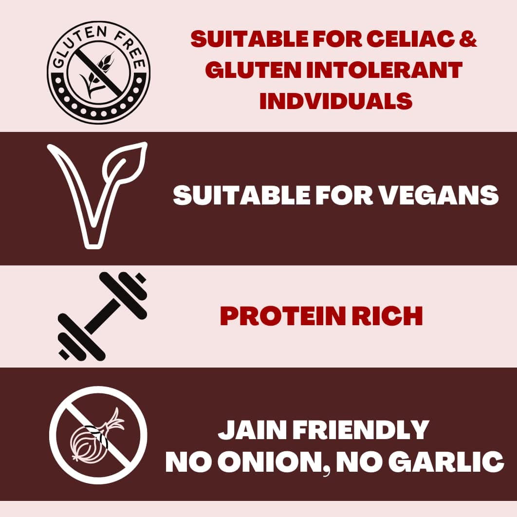 Naturally Yours Gluten-Free 5 Grain Noodles – No Maida, Not Fried, Vegan, No Preservatives, No Onion No Garlic, 100% Jain-Friendly | Includes Tastemaker | Made with Corn, Amaranth, Bengal Gram, Jowar & Rice | 100g Pack of 1 — image 7