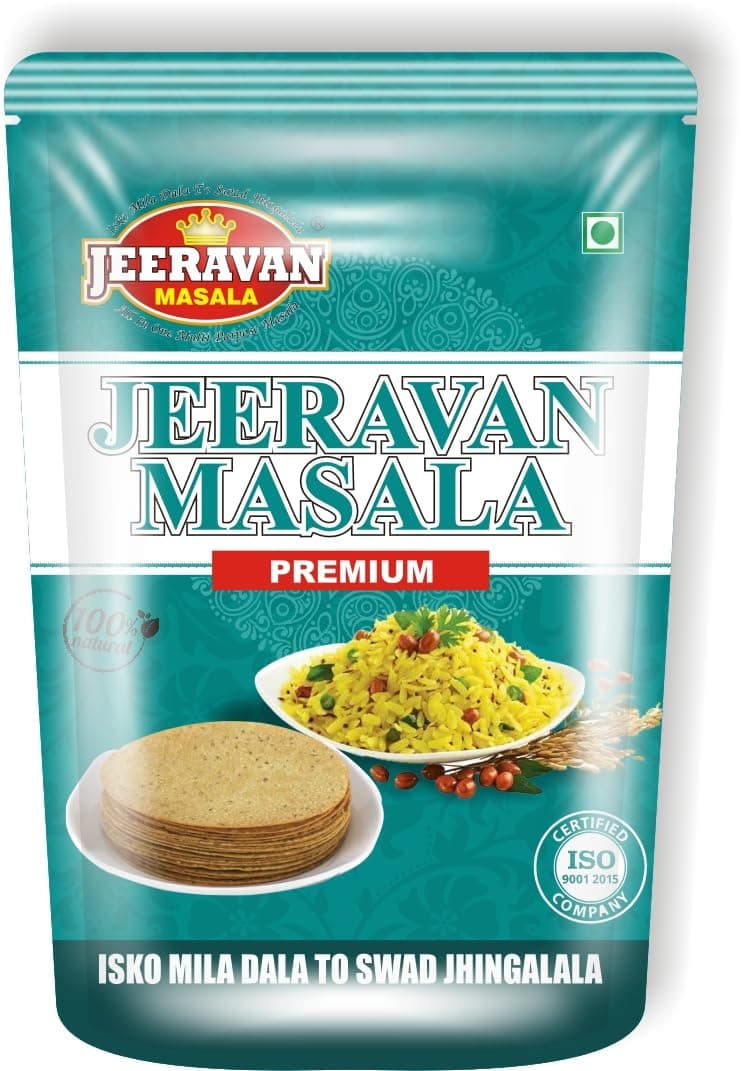 Bharvifood Jeeravan Masala | Premium Indori Poha Masala | Authentic Indori-Style Spice Mix for Poha, Snacks & Chaat | 100% Natural Spices