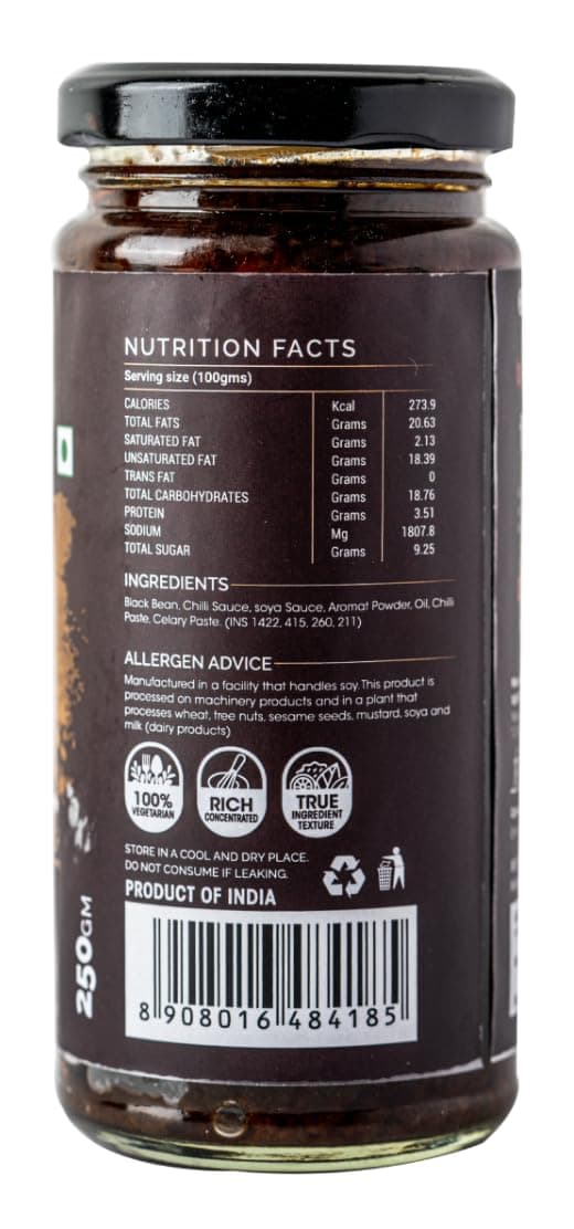 White Light Food Jain Black Bean Sauce l Vegan and Natural Ingredients l Ready to Eat Healthy Food (Pack of 1, 250g) — image 2