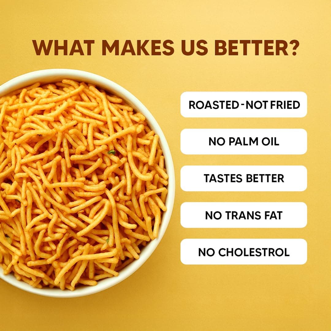 Eat Better Co - Millet Bhujia Pudina Masti Chatpata, Healthy Namkeen Snacks – Roasted, Not Fried | No Palm Oil | Healthy Replacement of Chips and Fried Namkeens (100 gram pack) — image 7