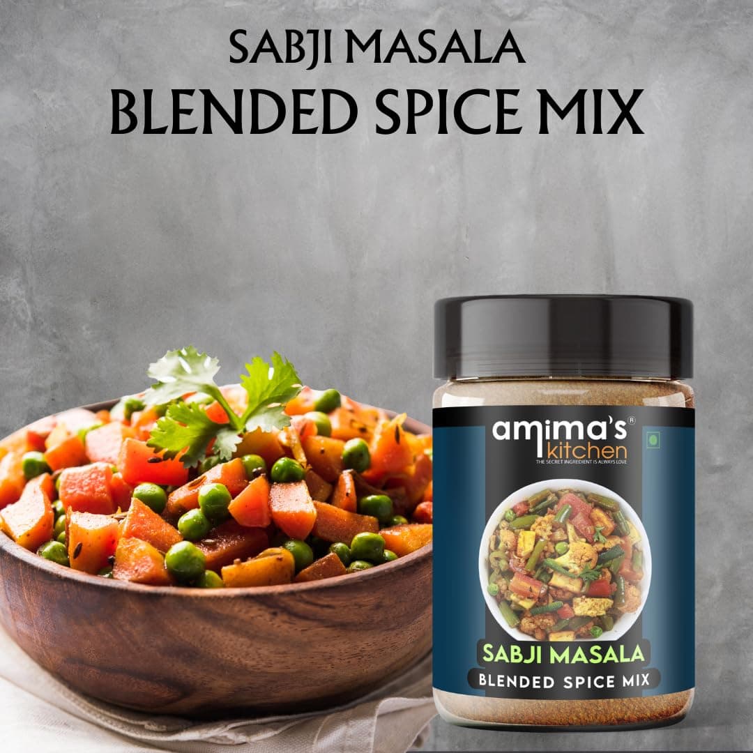 Amima's Kitchen Sabji Masala (No Onion No Garlic) – 100 Grams | Blended Spice Mix | For Healthy and Delicious Cooking | No Synthetic Flavour & Color | Ready Masala Powder — image 2
