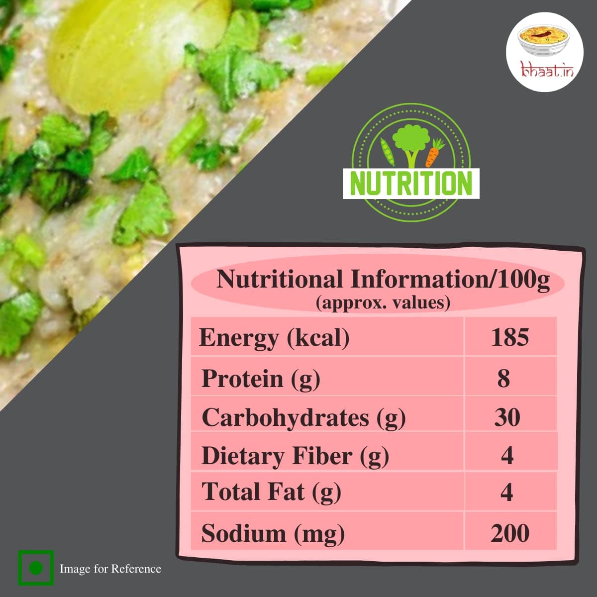 Bhaat.in Bajra Khichdi | Pack of 2 | Millet Meal | High Protein & Fiber multigrain | Winter food| Ready to Eat Healthy Meal | Gluten-Free | No Onion, No Garlic | Travel-Friendly | Wholesome Indian Food — image 6