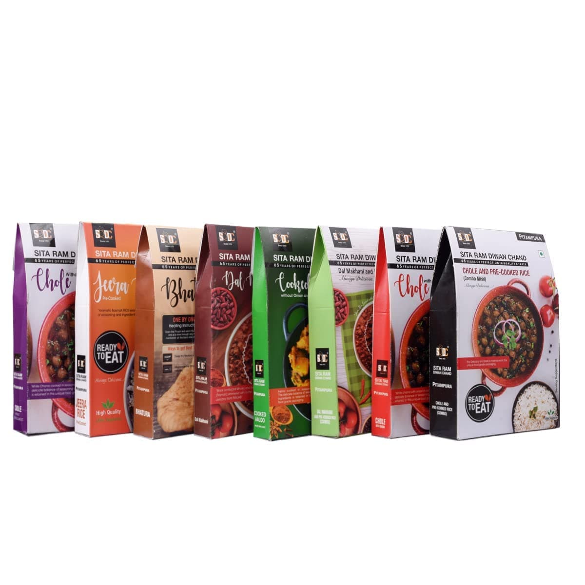 Sita Ram Diwan Chand Ready To Eat Chole Without Onion and Garlic 300 Gram each | No Preservatives | No Artificial Flavors | 100% Natural Ingredients & Vegetarian | Tasty Snacks - Pack of 4 — image 9