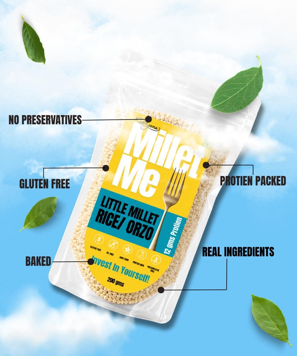 Kuizeens Little Millet Rice - 200G (Pack Of 1) | Low Carb & Low Fat |Little Millet Flour, Xanthum Gum & Salt | Chemical Free & Pesticides Free |Easy-to-Make |Jain | No Onion & Garlic — image 7