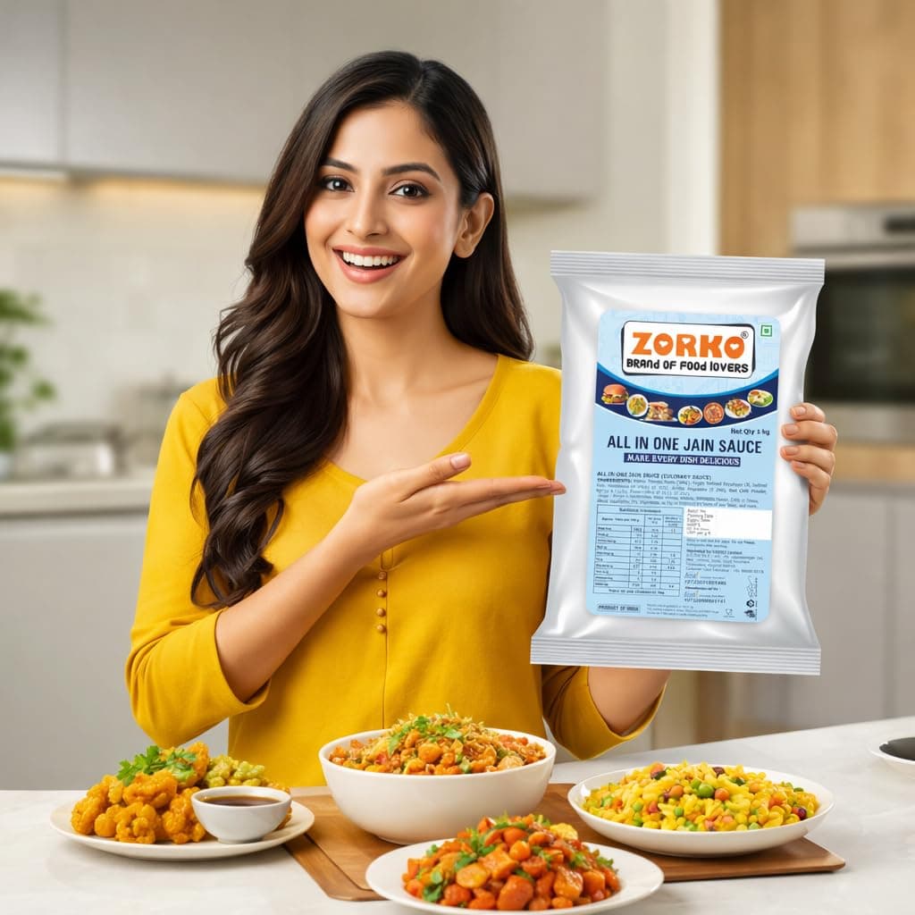 ZORKO Jain Pizza Pasta Sauce (All in One Jain Sauce 3 kg) | No Onion No Garlic Veg | Fast Food and Pizza, Pasta, Sandwich, Wraps & Burgers | Ready to Use — image 4