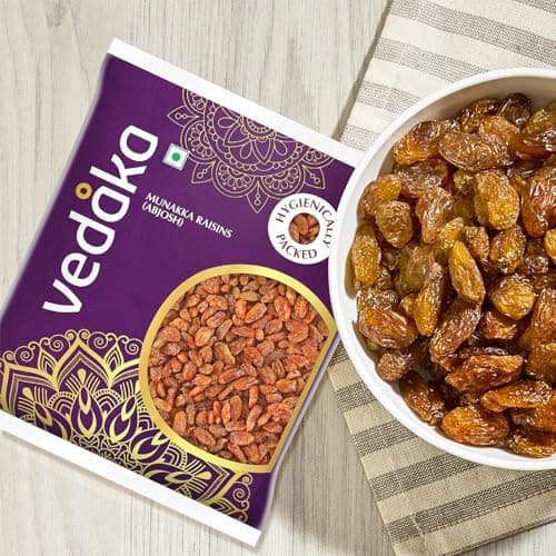 Amazon Brand - Vedaka Munakka Raisins (Abjosh) | 500 g | Naturally Sweet | Rich Authentic Flavour | Perfect Travel Snack — image 3