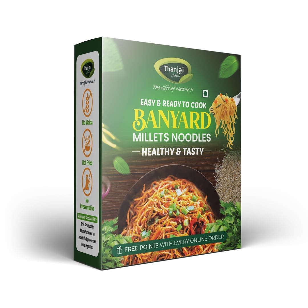 Thanjai Natural Millet Noodles 180 Grams X 4 Varieties (720 Grams) of Homemade Natural Foxtail | Little | Barnyard and Pearl Millets Noodles(No Preservatives, No Chemicals, No Artificial Extract) — image 2