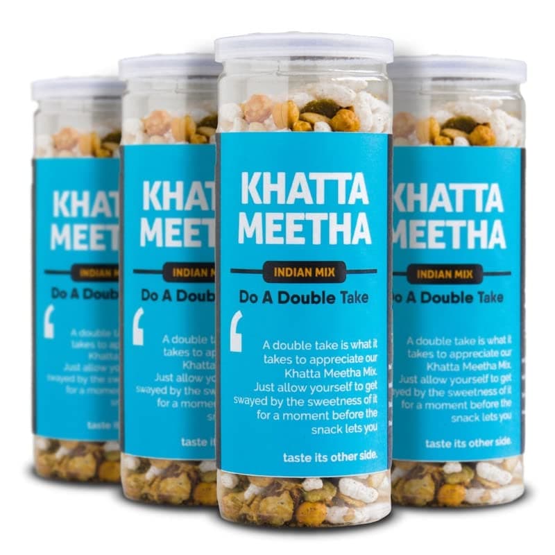 Omay Foods Navratan Mixture, 100g Jar (Pack of 4) | 9 Superfoods | Oil-Free, Roasted Not Fried | Chatpata Namkeen | Millets, Moong & Chickpea | Healthy Snack for Weight Loss | Tea Time Snack — image 6