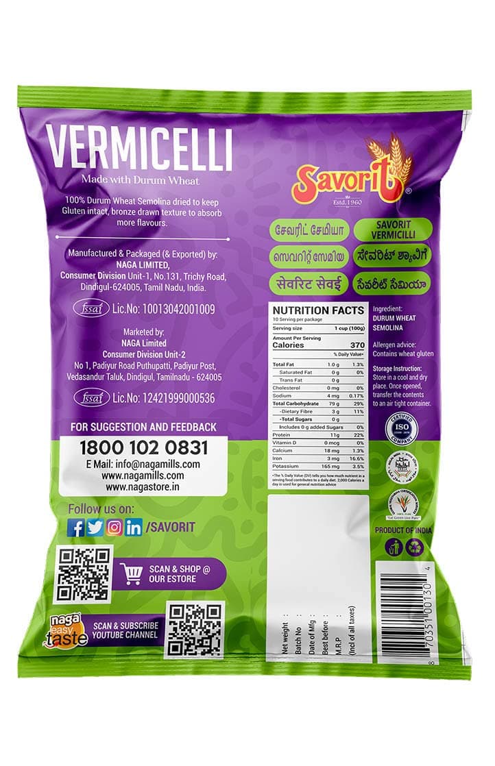 Savorit Short Cut Vermicelli 1 KG — image 3